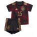 Billige Tyskland Niklas Sule #15 Børnetøj Udebanetrøje til baby VM 2022 Kortærmet (+ korte bukser)